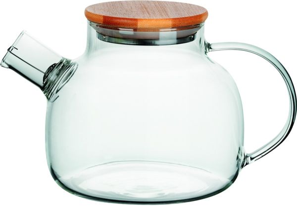 Заварник RINGEL JOY 1000мл, боросиликатное стекло, бамбуковая крышка (RG-0002/1000)