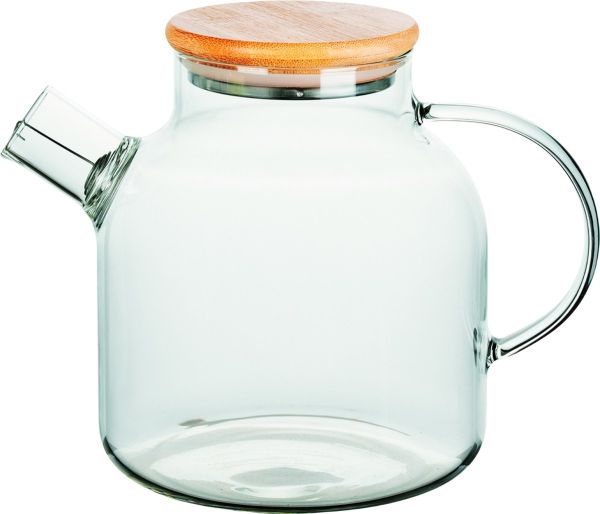 Заварник RINGEL JOY 1500мл, боросиликатное стекло, бамбуковая крышка (RG-0002/1500)