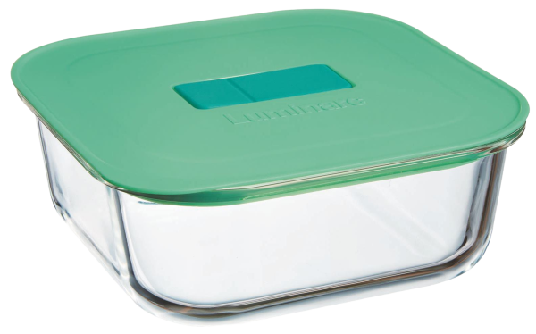 Стеклянный контейнер LUMINARC PURE BOX UNIQUE для запекания и хранения, квадратный, 1100 мл (X1545)