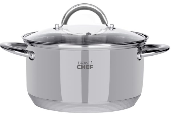 Кастрюля с крышкой BRAVO CHEF 4,3 л, 22 см (BC-2001-22)