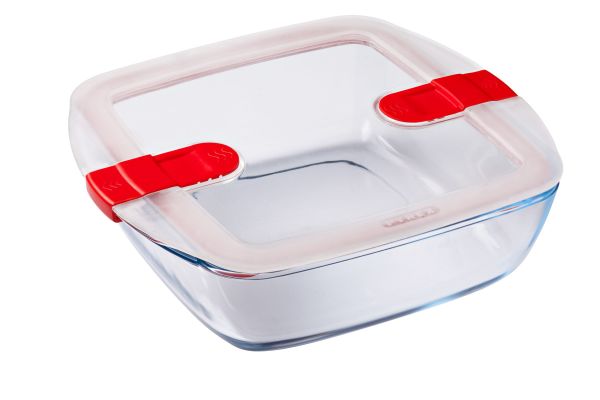 Форма для запікання квадратна PYREX CK&HT з кришкою 2,2 л, 25х22х7 см (212PH00/7644)