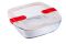 Форма для запікання квадратна PYREX CK&HT з кришкою 2,2 л, 25х22х7 см (212PH00/7644)