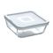 Форма для запікання квадратна PYREX Cook&Freez з кришкою 0,85 л, 15х15 см (218P001/7946)