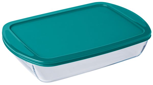 Форма для запікання прямокутна PYREX з кришкою 4.9 л, 40х27х7 см (240P002/7644)