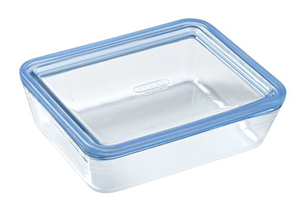 Форма для запікання прямокутна PYREX Pure Glass зі скляною кришкою 1.5 л, 22x17x7 см (242A000/8045)