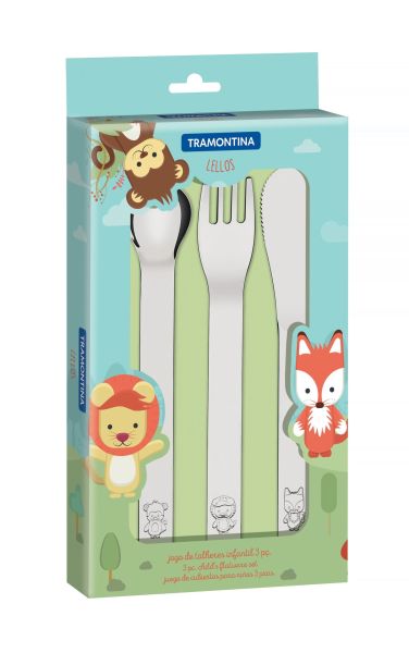 Набор детских столовых приборов Tramontina BABY LELLOS, 3 предмета (66975/000)