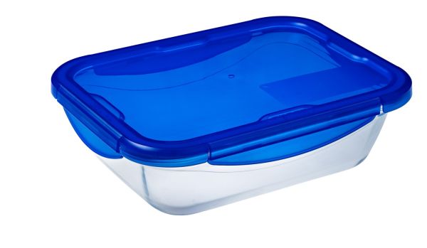 Форма для запікання прямокутна PYREX CK&GO з кришкою 3,3 л, 30х23х9 см (283PG00)