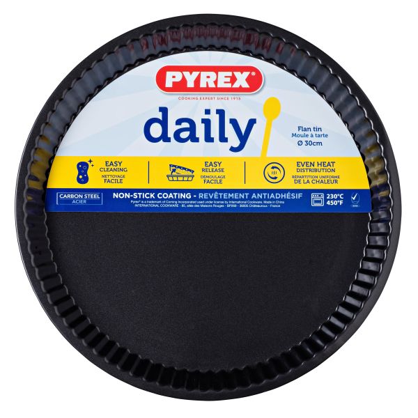 Форма для запікання кругла (хвилясті бортики) PYREX DAILY 1.8 л, 30 см (DM31BN6/3046)