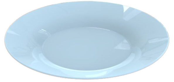 Тарелка суповая LUMINARC PLUMI PARADISE BLUE 22 см (V9222)