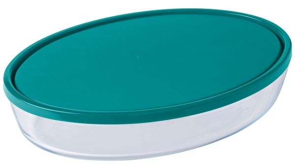 Форма для запікання овальна PYREX з кришкою 3.1 л, 35х24х6 см (346P002/7645)