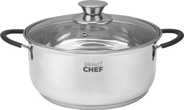 Кастрюля с крышкой BRAVO CHEF Safran 2,8 л, 20 см (BC-2014-20)
