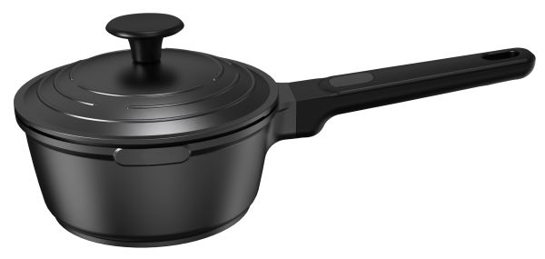 Ковш алюминиевый с крышкой IQ Be Simple 1.3 л, 16 см (IQ-4049-16)