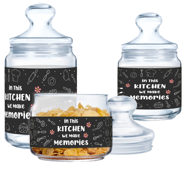 Набор емкостей для хранения сыпучих LUMINARC CLUB KITCHEN MEMORIES 3шт (X1073)