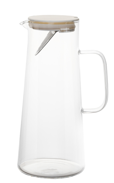 Кувшин с крышкой RINGEL Grey Line, боросиликатное стекло, 1350 мл (RG-0003/1350)