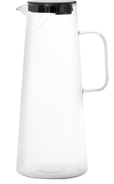 Кувшин с крышкой RINGEL Grey Line, боросиликатное стекло, 1800 мл (RG-0003/1800)