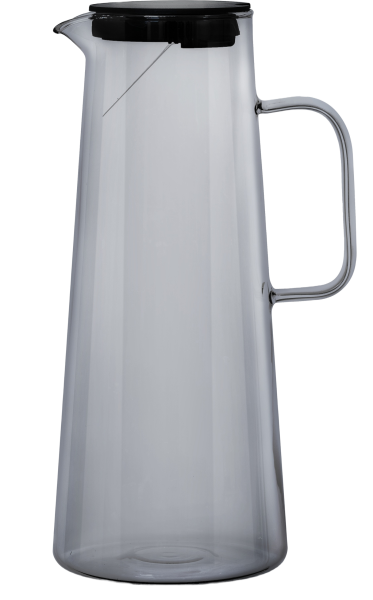 Кувшин с крышкой RINGEL Grey Line (G), боросиликатное стекло, 1800 мл (RG-0003/1800 (G))