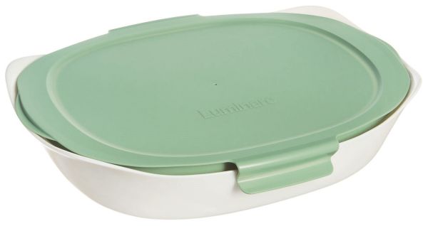 Форма для запікання з кришкою LUMINARC SMART CUISINE CARINE, прямокутна 34х25 см (V5944)