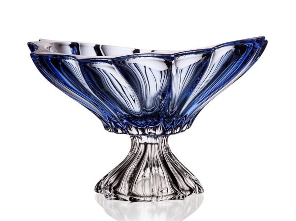 Фруктовниця на ніжці Bohemia Plantica Blue 330 мм (6KG03 72S96 330 M)