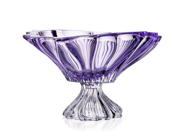 Фруктовниця на ніжці Bohemia Plantica Amethyst 330 мм (6KG03 72T30 330 F)