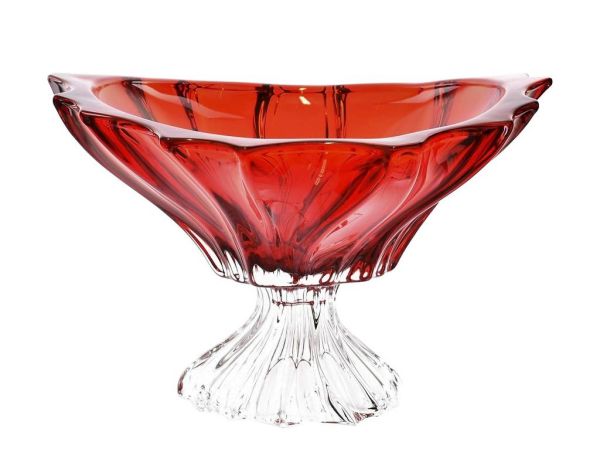 Фруктовниця на ніжці Bohemia Plantica Red 330 мм (6KG03 72T62 330 R)