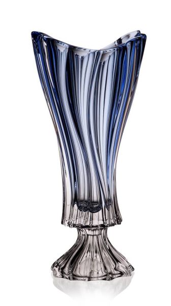 Ваза для квітів на ніжці Bohemia Plantica Blue 400 мм (8KG97 72S96 400 M)