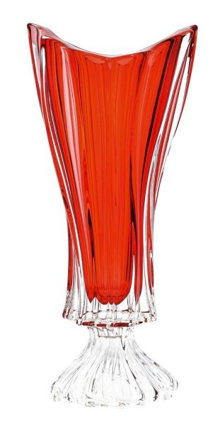 Ваза на ніжці Bohemia Plantica Red 400 мм (8KG97 72T62 400 R)