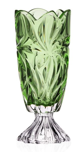 Ваза на ніжці Bohemia Flora Green 365 мм (8KH29 72T27 365 Z)