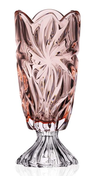 Ваза на ніжці Bohemia Flora Pink 365 мм (8KH29 72T31 365)