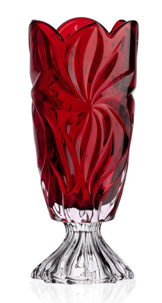 Ваза на ніжці Bohemia Flora Red 365 мм (8KH29 72T62 365 R)