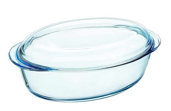 Каструля скляна овальна PYREX з кришкою 3.1 л + 1 л (459A000/8443)