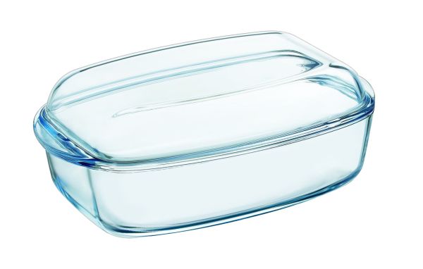 Каструля скляна прямокутна PYREX з кришкою 4.4 л + 2.3 л (466A000/8443)