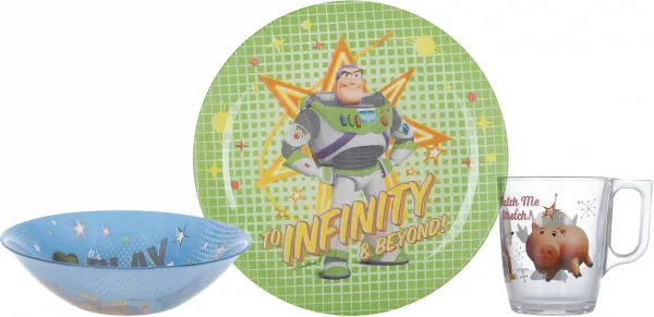 Набор посуды детский Luminarc Disney Toy Story 3 предмета (P9344)