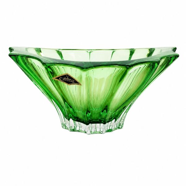Конфетница Bohemia Plantica Green 220 мм (6KG02 72T27 220 Z)