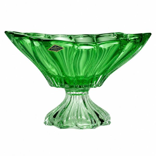Фруктовница на ножке Bohemia Plantica Green 330 мм (6KG03 72T27 330 Z)