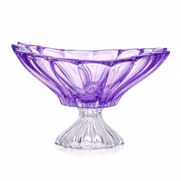 Фруктовница на ножке Bohemia Plantica Amethyst 330 мм (6KG03 72T30 330 F)