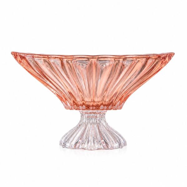 Фруктовница на ножке Bohemia Plantica Pink 330 мм (6KG03 72T31 330 P)