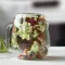 Чашка с ручкой "Сухоцвет" с двойными стенками, зеленая, 250 мл