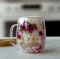 Чашка с двойными стенками с сухоцветами "Pink Dry Flowers", розовато-белая, 250 мл