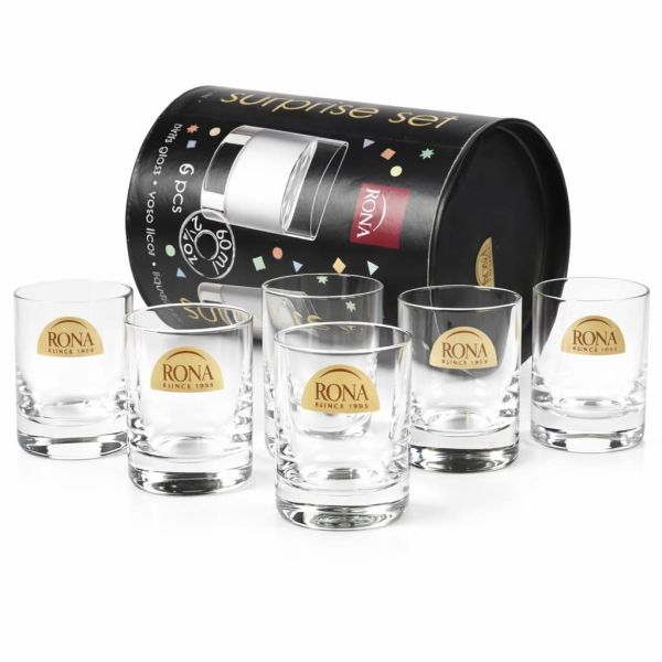 Набір стопок Bohemia Surprise set 60мл, 6шт у подарунковому тубусі (1605/60)