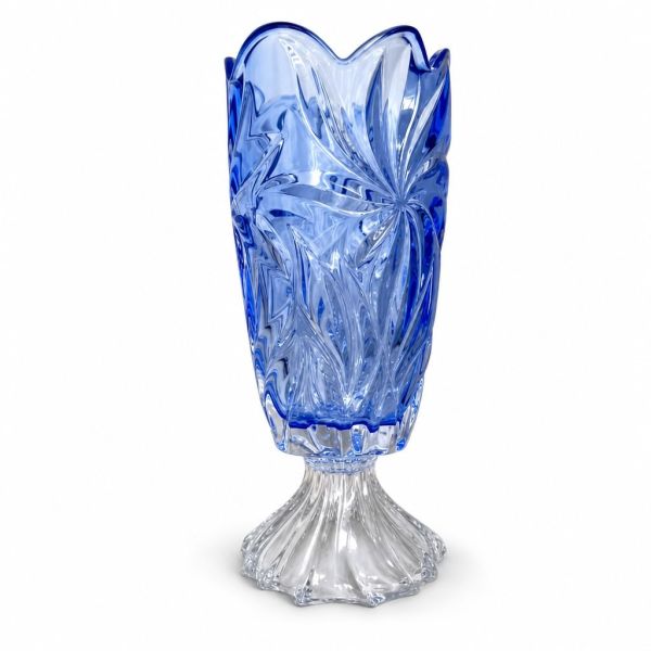 Ваза на ножке Bohemia Flora Blue 365 мм (8KH29 72S96 365 M)