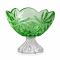Фруктовница на ножке Bohemia Flora Green 285 мм (6KG79 72T27 285 Z)