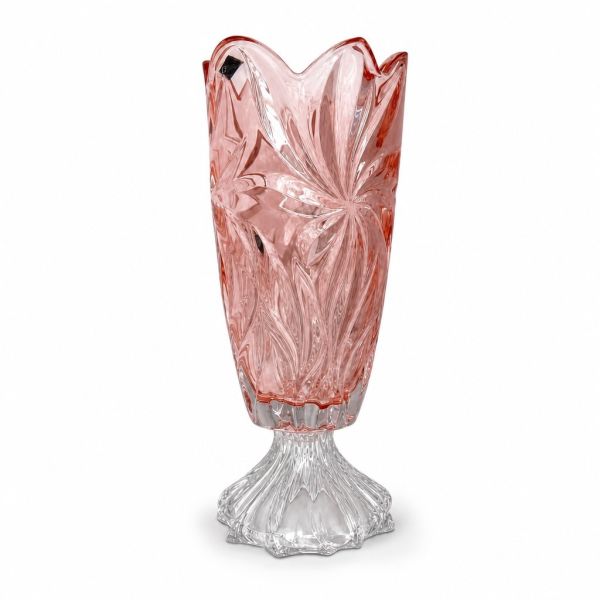 Ваза на ножке Bohemia Flora Pink 365 мм (8KH29 72T31 365)