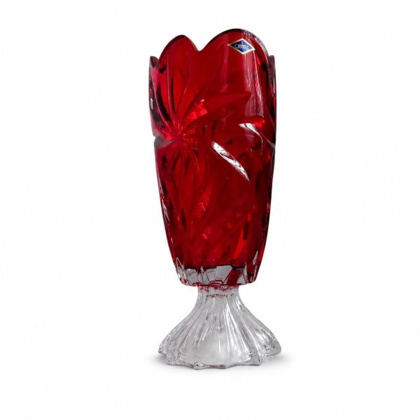 Ваза на ножке Bohemia Flora Red 365 мм (8KH29 72T62 365 R)