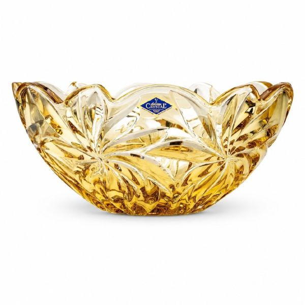 Фруктовница Bohemia Flora Amber 280 мм (6KG79 72W13 280 H)