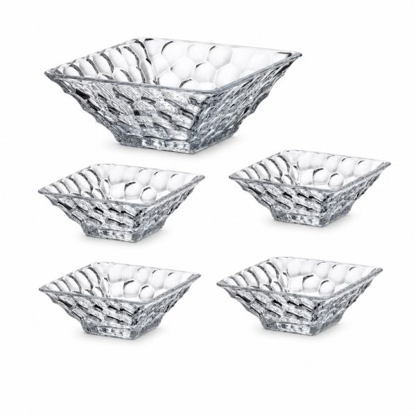 Набор салатников Bohemia Marble (26 см + 4*17.5 см), 5 шт (99999 99W24 400)