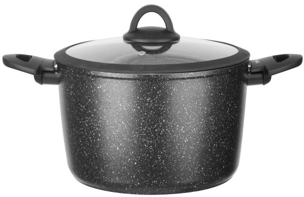 Кастрюля алюминиевая высокая с крышкой RINGEL Zira 6.3л, 24 см (RG-21006-24h)