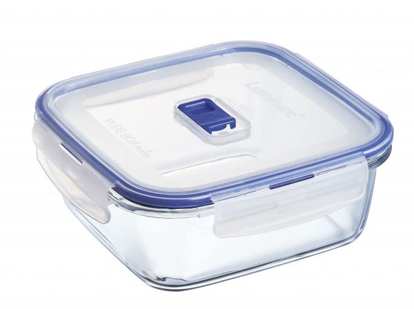 Скляний контейнер для зберігання квадратний LUMINARC PURE BOX ACTIVE 760 мл (P3551)