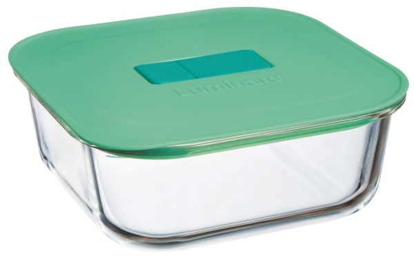 Стеклянный контейнер LUMINARC PURE BOX UNIQUE для запекания и хранения, квадратный, 1100 мл (X1545)