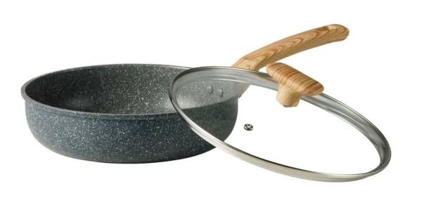 Сковорода алюмінієва глибока BRAVO CHEF з кришкою, 24 см (BC-1102-24 HL)