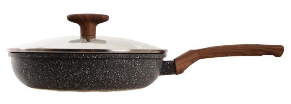 Сковорода алюмінієва з кришкою BRAVO CHEF 20 см (BC-1102-20 L)